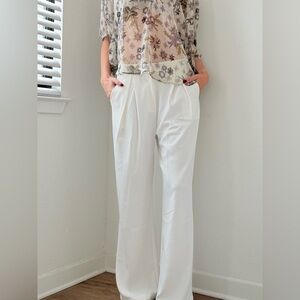 White Cream Trouser Work Pants